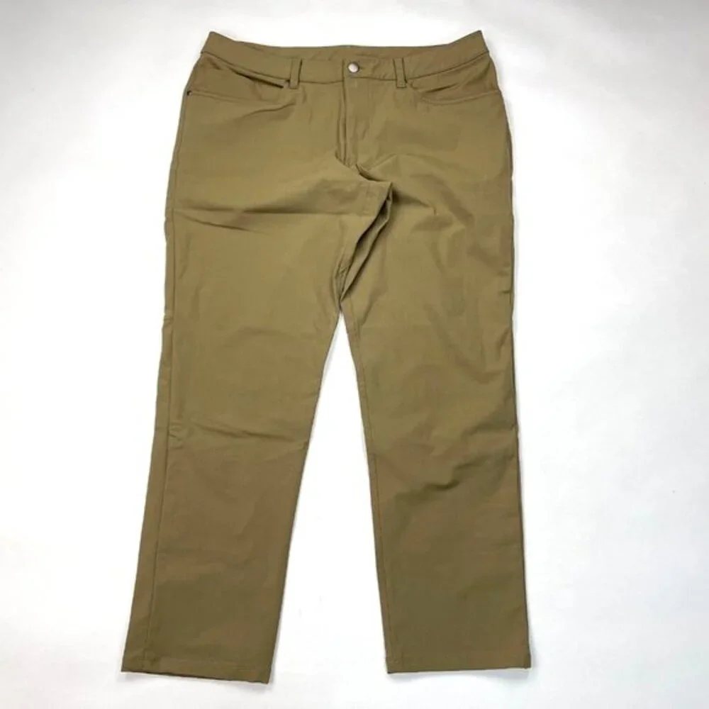 Lululemon ABC Pant Classic Artifact Mens 35 EUC‎ Stretch Warpstreme Pockets